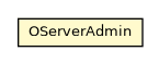 Package class diagram package OServerAdmin