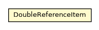 Package class diagram package DoubleReferenceItem