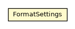 Package class diagram package ORecordSerializerJSON.FormatSettings