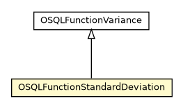 Package class diagram package OSQLFunctionStandardDeviation