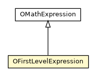 Package class diagram package OFirstLevelExpression