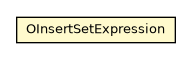 Package class diagram package OInsertSetExpression