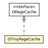 Package class diagram package OTinyPageCache