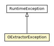 Package class diagram package OExtractorException