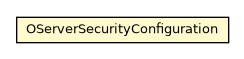 Package class diagram package OServerSecurityConfiguration