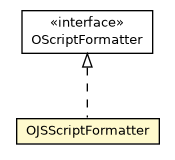 Package class diagram package OJSScriptFormatter