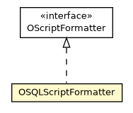 Package class diagram package OSQLScriptFormatter
