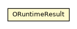Package class diagram package ORuntimeResult