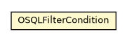 Package class diagram package OSQLFilterCondition