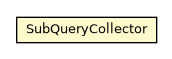 Package class diagram package SubQueryCollector