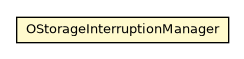 Package class diagram package OStorageInterruptionManager