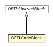 Package class diagram package OETLCodeBlock