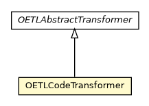 Package class diagram package OETLCodeTransformer