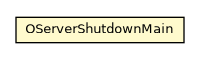 Package class diagram package OServerShutdownMain