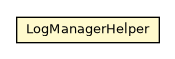 Package class diagram package LogManagerHelper