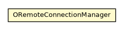 Package class diagram package ORemoteConnectionManager