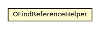 Package class diagram package OFindReferenceHelper