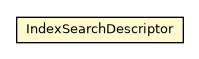 Package class diagram package IndexSearchDescriptor
