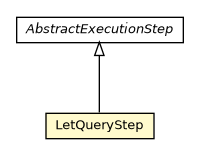 Package class diagram package LetQueryStep