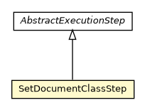 Package class diagram package SetDocumentClassStep