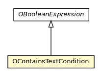 Package class diagram package OContainsTextCondition