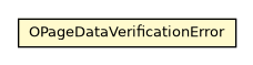 Package class diagram package OPageDataVerificationError