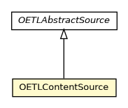 Package class diagram package OETLContentSource