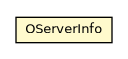 Package class diagram package OServerInfo