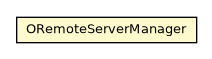 Package class diagram package ORemoteServerManager