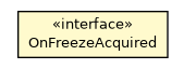 Package class diagram package OnFreezeAcquired
